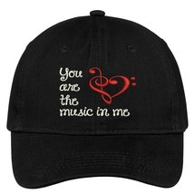 Trendy Apparel Shop You are The Music in Me Embroidered Low Profile Soft... - £15.95 GBP