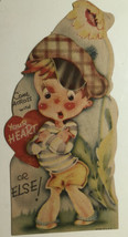 Vintage 1950s Valentines Come Across With Your Heart Or Else Box2 - £4.74 GBP