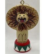 Vintage Avon Gift Collection Wooden Circus Lion Ornament Christmas - $12.99