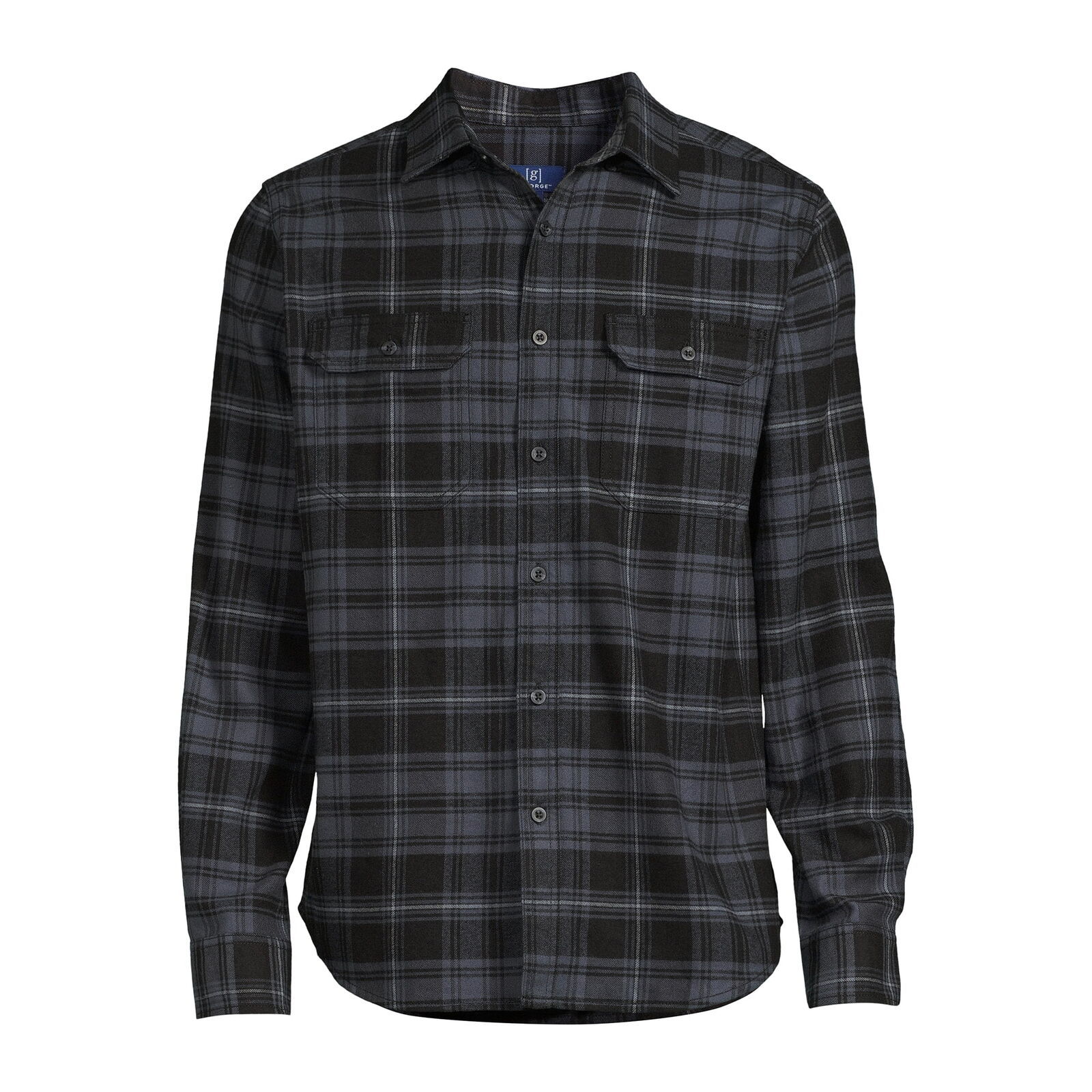george men's long sleeve flannel shirt