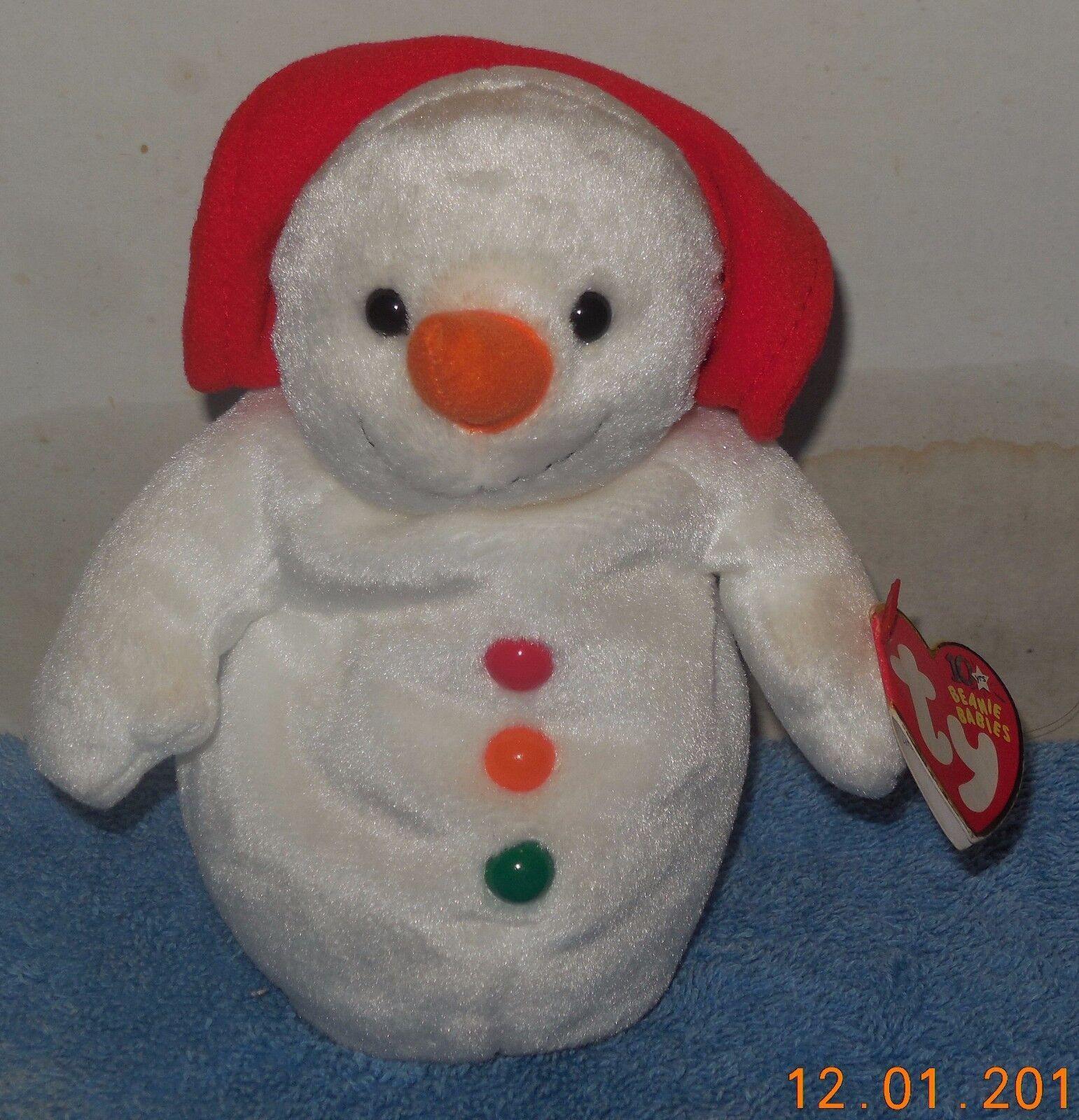 Primary image for TY Chillin The Snowman Beanie Baby plush toy Christmas Xmas