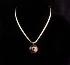 Antique Hawaii rose gold pendant - Hawaiian Kukui nut -good luck Horseshoe - £322.94 GBP