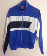 Vintage 90s Nike Track Jacket Windbreaker Colorblock Blue 1990s Men Size... - $26.27