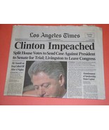 Bill Clinton Impeachment Newspaper Vintage 1998 L.A. Times - €25,51 EUR