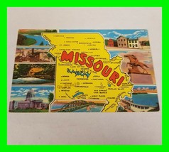 Vintage Postcard Of Missouri The Show Me State ~ 8 Multi Scenes - £7.98 GBP