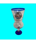 Bubba Gump Shrimp Company Madiera Beach Hurricane Glass Clear/Cobalt Blue - $11.30