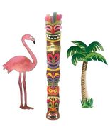 3-5ft Set-Jointed Cutout Palmtree-Flamingo-Tiki Luau Graduation Party De... - $14.82