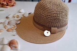 Straw Sun Hat for the Beach - Paixão 1 - £19.24 GBP