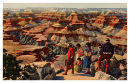 Grand Canyon Arizona Hopi Indians Linen Postcard Unposted - £3.84 GBP