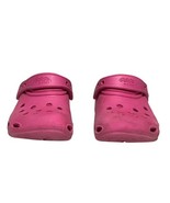 Crocs Jibbitz Clogs Pink Water Shoes Slip On Comfort Kids Size 10-11 Cla... - $13.16 CAD