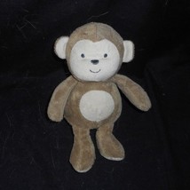 8&quot; Carter&#39;s Child Of Mine Baby Brown Monkey Rattle Stuffed Animal Plush Toy Soft - £36.78 GBP