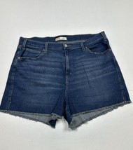 Signture Levi Strauss Dark Cut Off Heritage Jean Shorts Size 20 (Measure... - $13.39