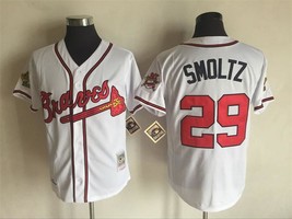 Braves #29 John Smoltz Jersey Old Style Uniform White - $45.00