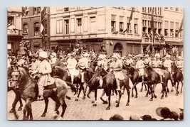 1923 Parade of Cavaliers Soldiers Antwerp Belgium UNP DB Postcard P6 - £3.57 GBP