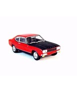 FORD CAPRI RED/BLACK CARARAMA 1:43 DIECAST CAR COLLECTOR&#39;S MODEL , NEW - £25.62 GBP