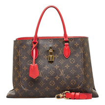 Louis Vuitton Monogram Tote Handbag Shoulder Coquelicot Gold Leather - £1,866.70 GBP