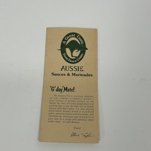 Aussie Sauces &amp; Marinades Recipe Booklet Great Taste From Down Under - $7.52