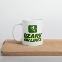 Legacy Air Carrier Ozark Airlines White Glossy Coffee Tea Mug - £13.21 GBP+
