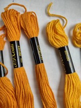 J&amp;P Coats Yellow Embroidery Floss Cross Stitch Thread Variety Color Pack... - $14.55