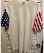 Vintage LA Sportswear Stars Stripes T Shirt L USA Single Stitch - $47.85 CAD