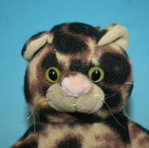 Wildkin Cat 7&quot; Kids Kitten Backpack Clip Leopard Fleece Plush Stuffed Soft Toy - £10.85 GBP