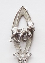 Collector Souvenir Spoon Canada Alberta Banff Lake Louise Moose Figural - $6.99