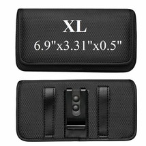 For Samsung Galaxy S21 Plus - Black Horizontal Nylon Case Belt Clip Loop... - £14.38 GBP