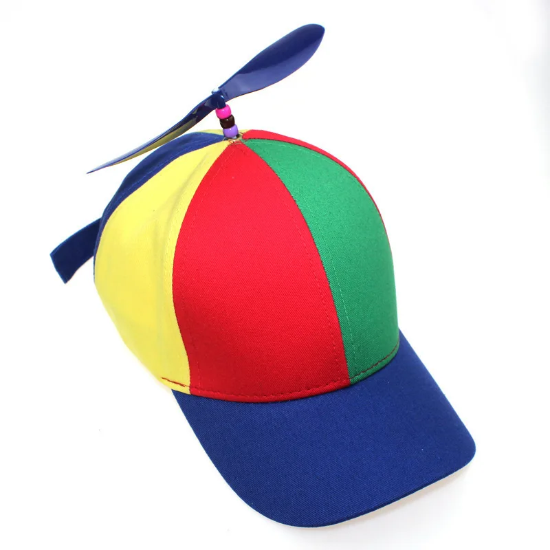 Fashion Colorful Bamboo fly work Baseball Cap Adult Kid Helicopter Propeller Fun - £85.59 GBP