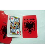 Albania Albanian Flag Deck of Playing Poker Cards-ALBANIAN SOUVENIR CARD... - $6.93