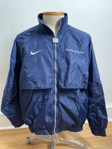 Vtg 90s Nike Team Sports L Penn State PSU Full Zip Nylon Vent Windbreaker Jacket - £42.90 GBP