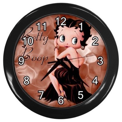 Betty Boop Decorative Wall Clock (Black) Gift modei 30276118 - $18.99
