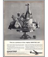 1950s Qantas Airlines PRINT AD Qantas 707 Jets Go Into Service BX3 - $122.19 MXN