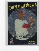 2008 Topps Heritage Chrome Angels Baseball Card #C4 Gary Matthews 0317/1959 - £1.01 GBP