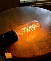 LOT: 4x T14 &quot;Radio&quot; Style Light Bulb, 40 Watt Vintage Edison Style Filament - £18.97 GBP