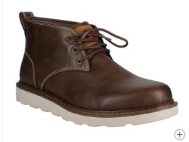 Buffalo Mens Boots Brown Chukka Memory Foam Sock Pull-Tab Padded Collar ... - $58.99