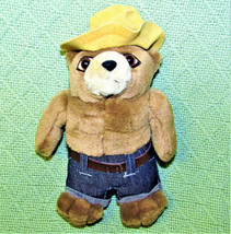 Vintage Smokey The Bear Kids Preferred Plush 8&quot; Stuffed Brown Bear Teddy Animal - £6.36 GBP