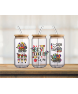 Best Teacher Ever | UV DTF 16oz Glass Can - $5.53 CAD
