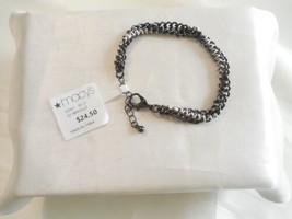 Department Store 6" w1-3/4" ext  Grey Tone Chain Lobster Clasp Bracelet C553 - $8.98