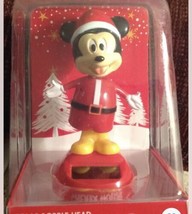 Disney Christmas Mickey Mouse Santa Solar Powered Figurine - £7.86 GBP
