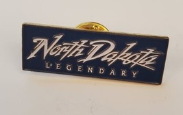 North Dakota Legendary Enamel Souvenir Lapel Hat Pin Rectangle - £11.52 GBP