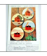 Kansas Threads 1981 Quilt Needlepoint Pattern Seasonal Barns Vintage Cra... - $279.67 MXN