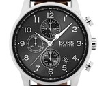 Hugo Boss orologio da uomo al quarzo HB1513494 cinturino in pelle quadra... - $124.90