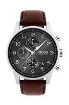 Hugo Boss orologio da uomo al quarzo HB1513494 cinturino in pelle quadra... - $124.90