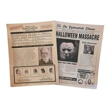 2 x Michael Myers, Halloween Concept pages art, 8.5 x 11 patient report and news - £11.93 GBP