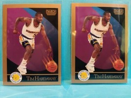 1990-91 Skybox Tim Hardaway Rookie Card #95 Lot of 2 - Golden State Warriors NM+ - £1.58 GBP