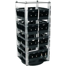 Revolving Rotating Earring Display Jewelry Counter Top with 100 2&quot; Cards - £24.70 GBP