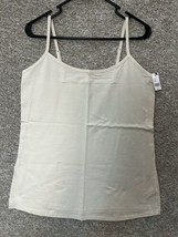 Lane Bryant Essential Cotton Cami Cream Top  Size 10/12 Long - £14.08 GBP