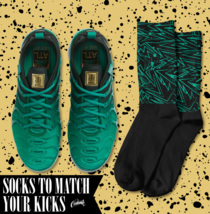 ABSTRACT Socks for N Air Vapor Max Plus Atlanta Emerald Mystic Green Vapormax - £16.53 GBP