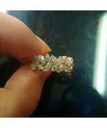 1.50 Ct Marquise Cut Simulated Diamond Engagement Ring 925 Silver Gold P... - €93,91 EUR