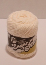 Lily Sugar &#39;n Cream Soft Ecru 100% Cotton Yarn Skein 2 oz 4-Ply Worsted - $4.91